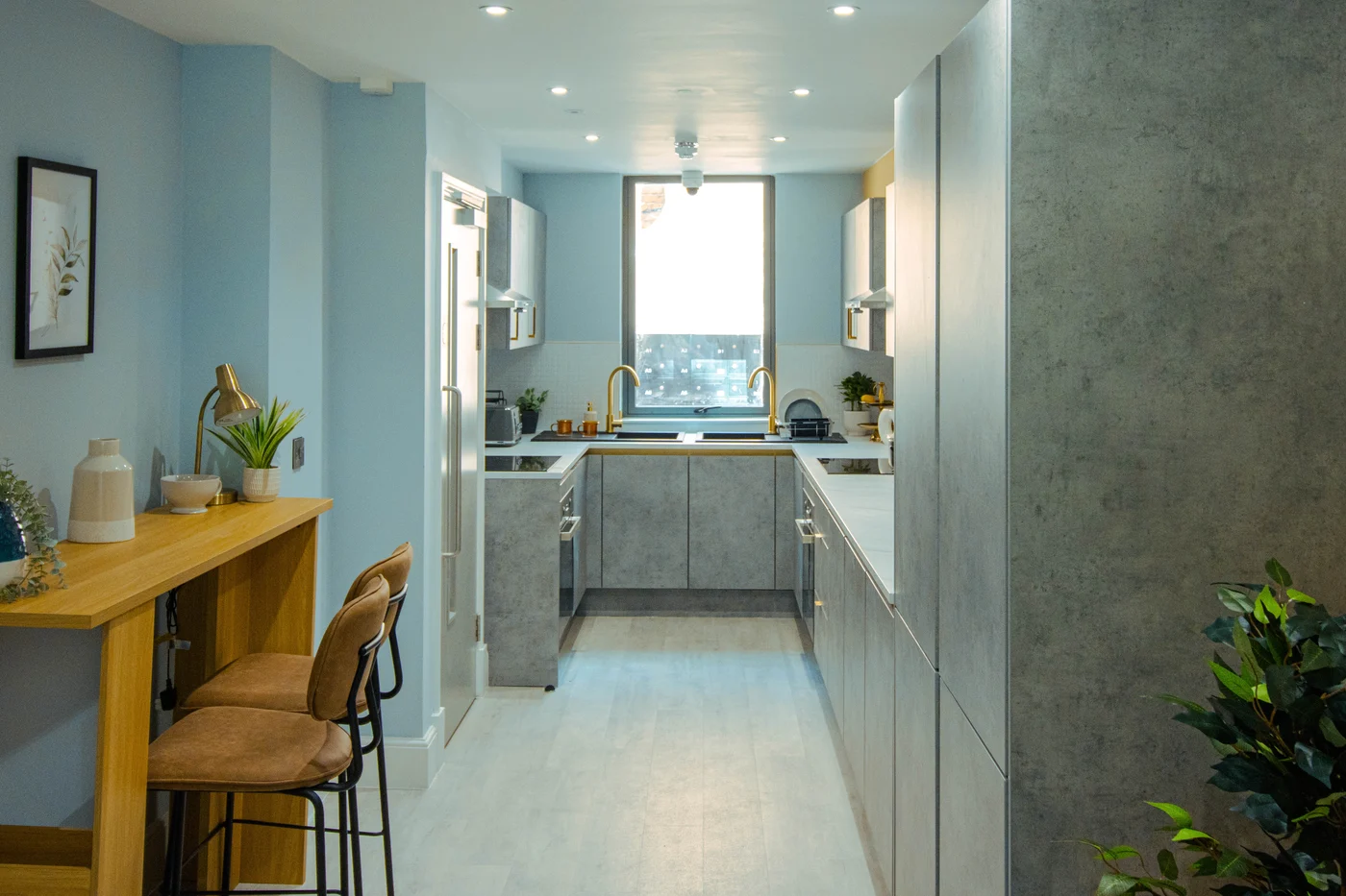 St Barts House - Kitchen Dining Living Room from House A St Barts House - Kitchen Dining Living Room from House A,Student Let,Student Accommodation,St Barts HOuse,BIrmingham,Bartholomew Row
